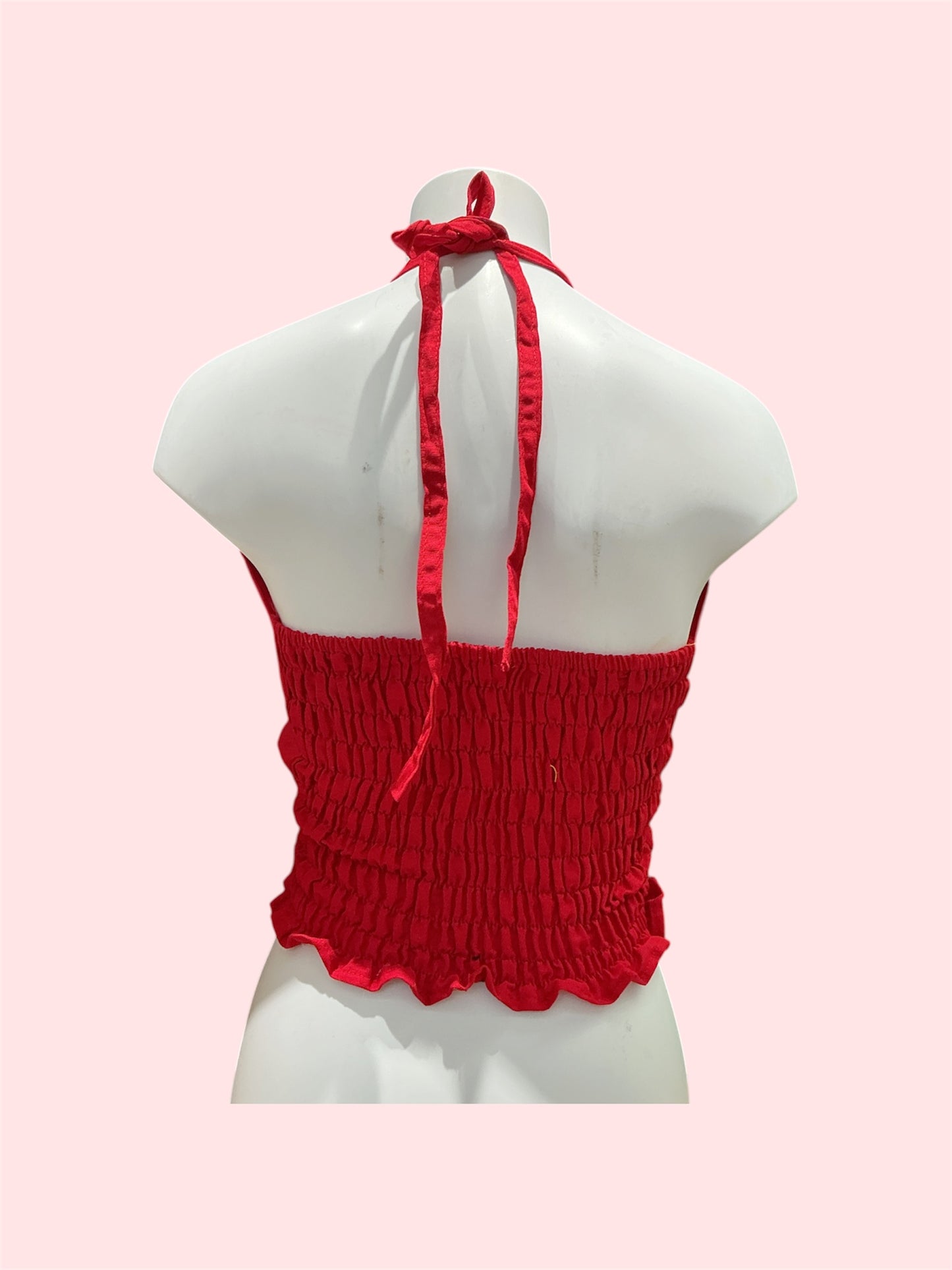 Red Mexican Embroidered Summer Top