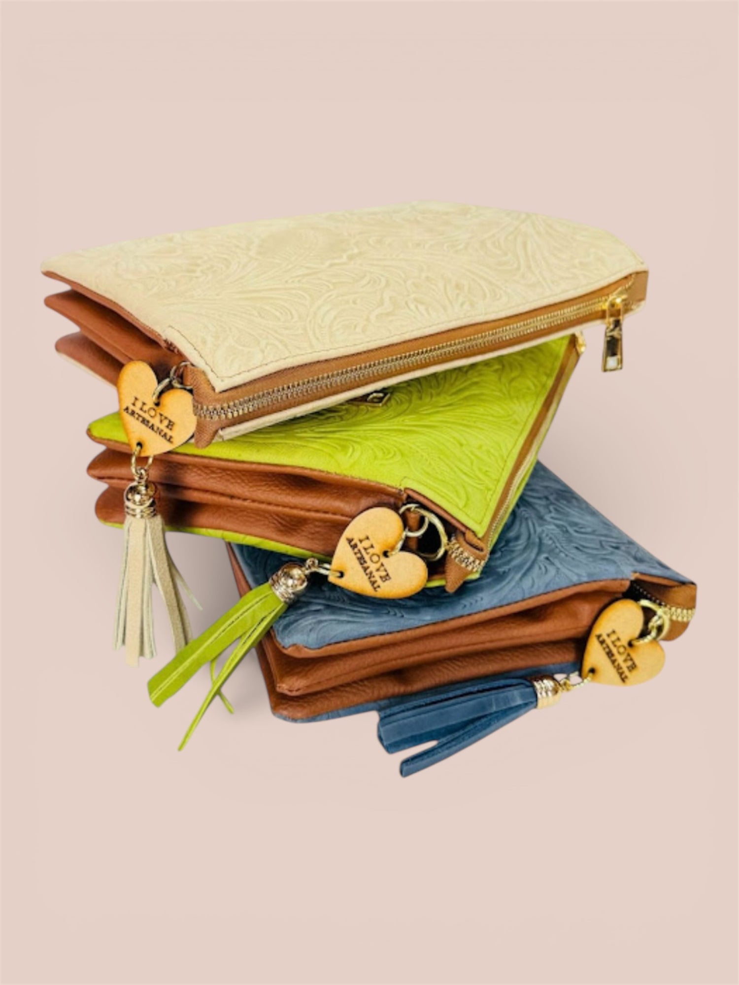 Vintage Floral Leather