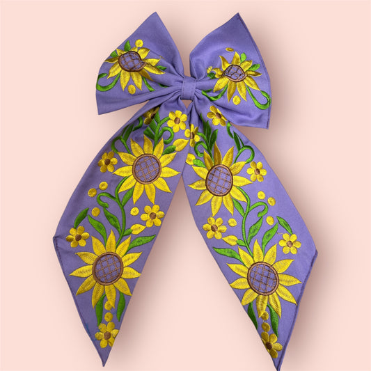 Embroidered Bow – Handmade Design-12”