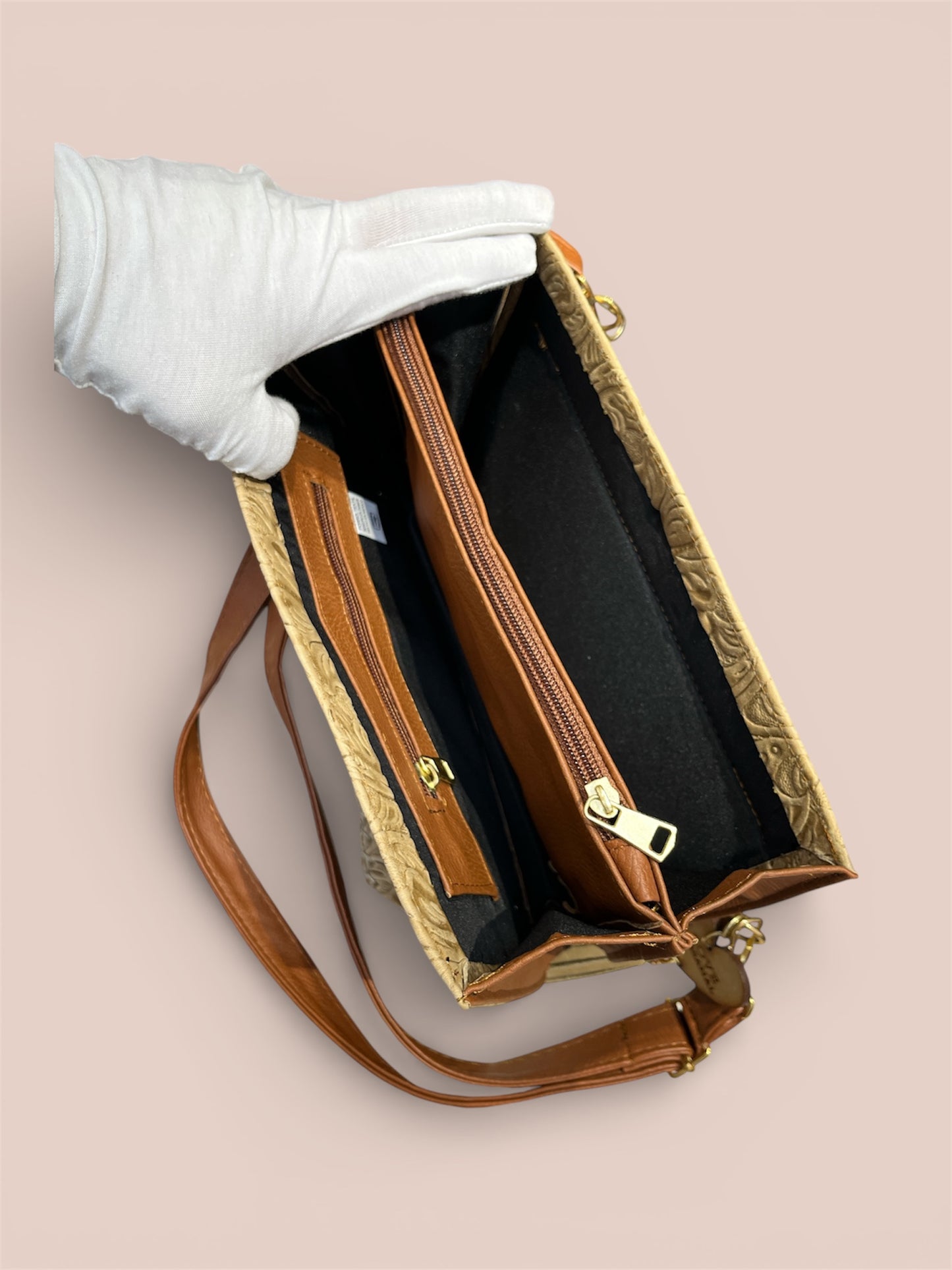 Vintage Floral Leather