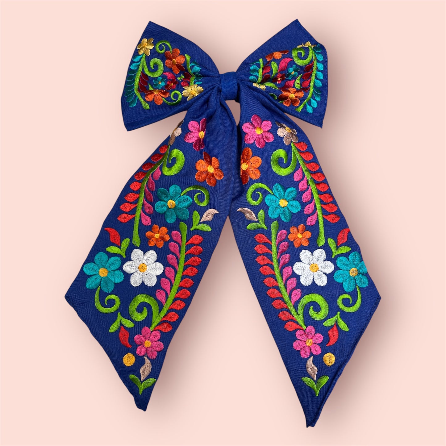 Embroidered Bow – Handmade Design