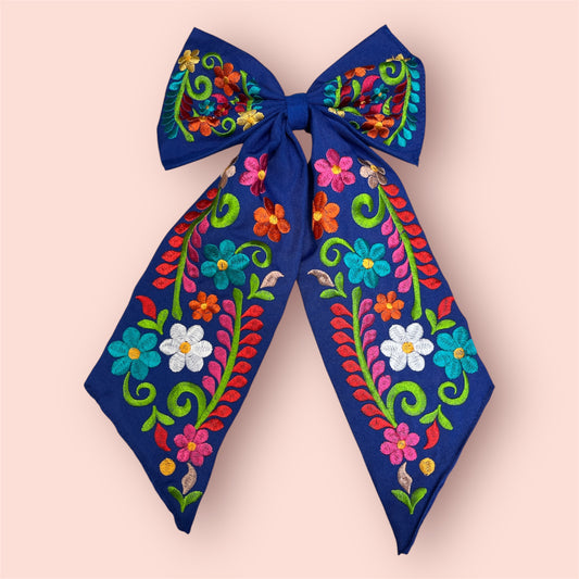 Embroidered Bow – Handmade Design