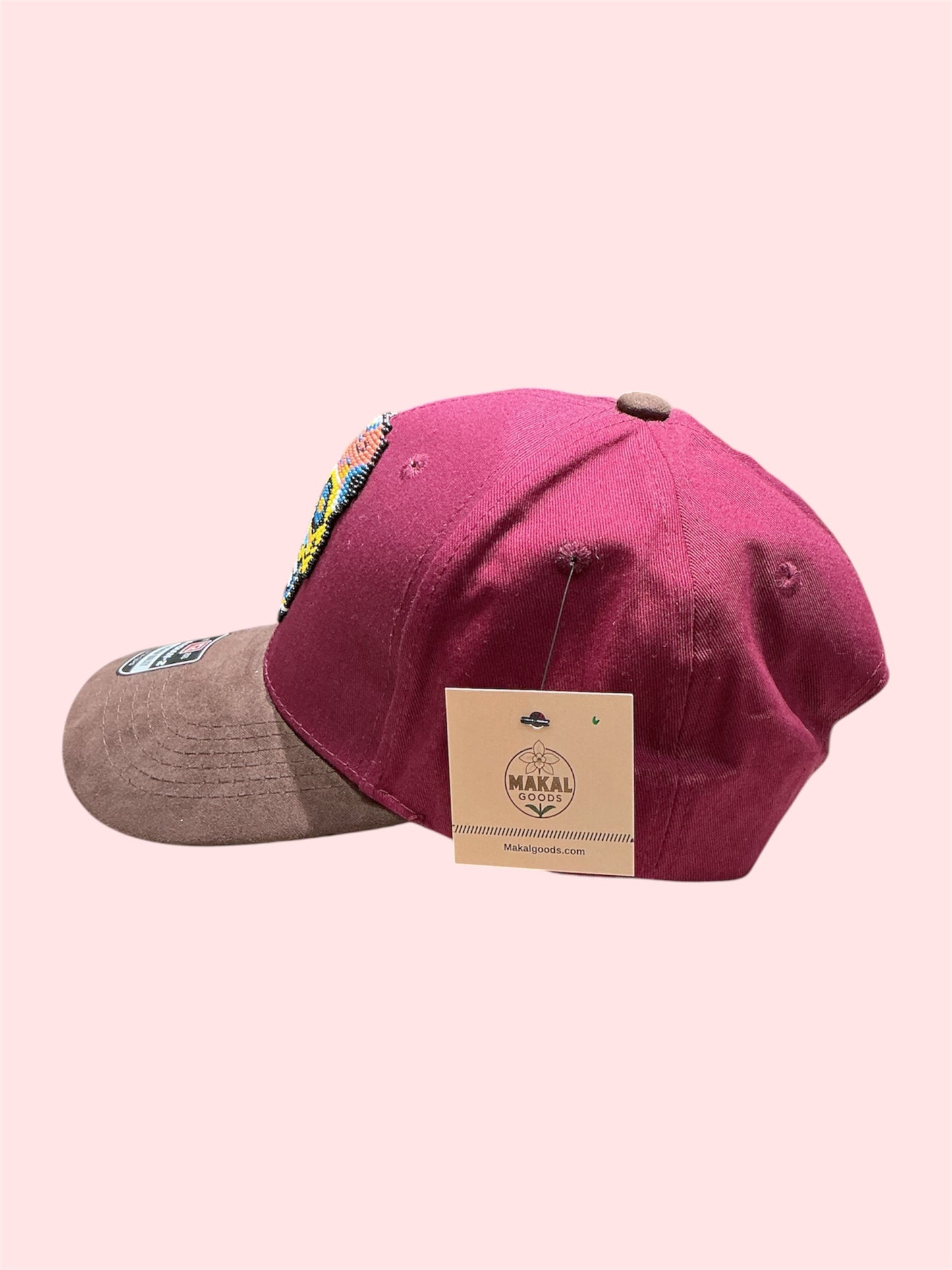 Beaded hat with colorful Skull design