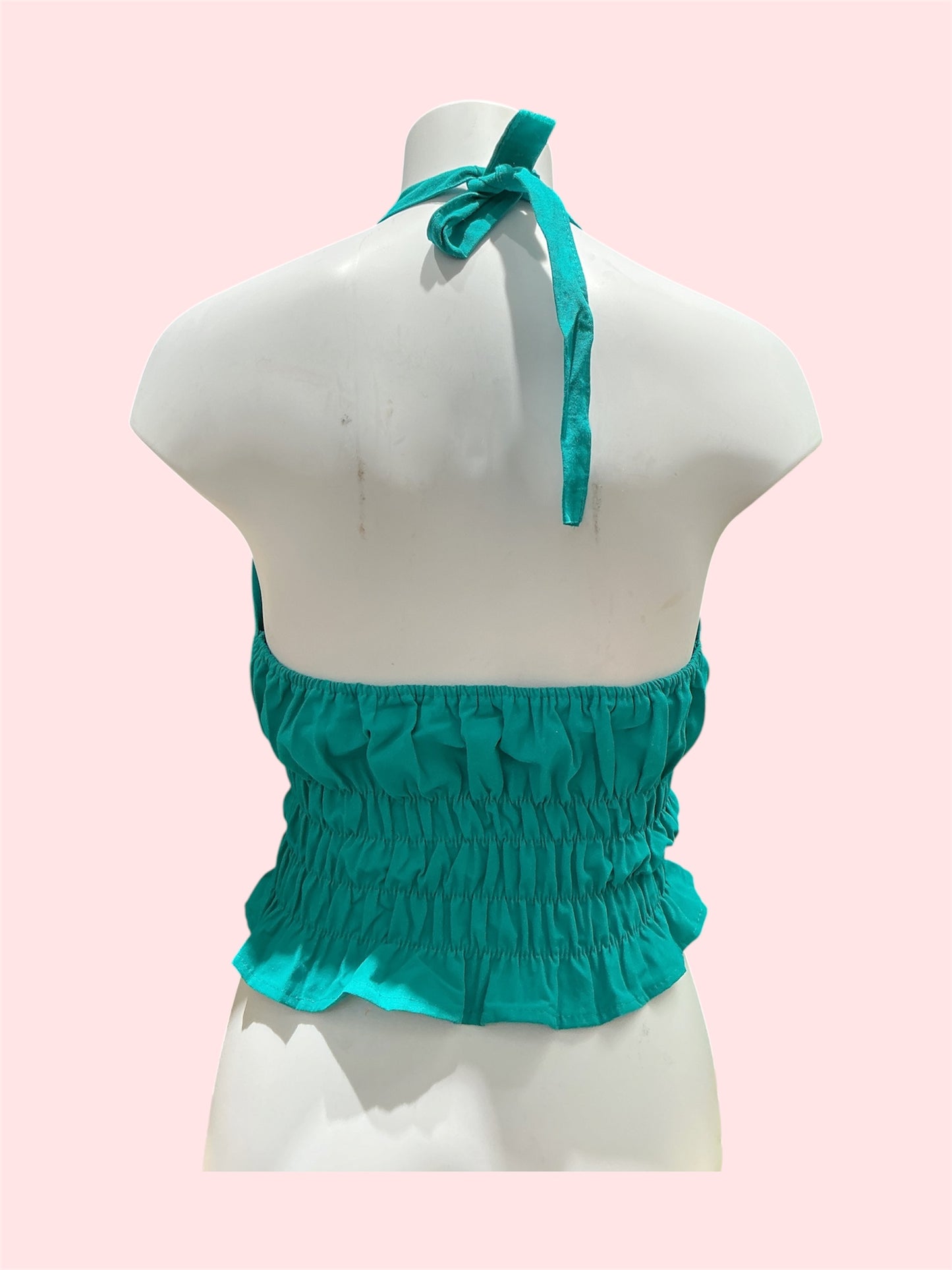 Turquoise Mexican Embroidered Summer Top