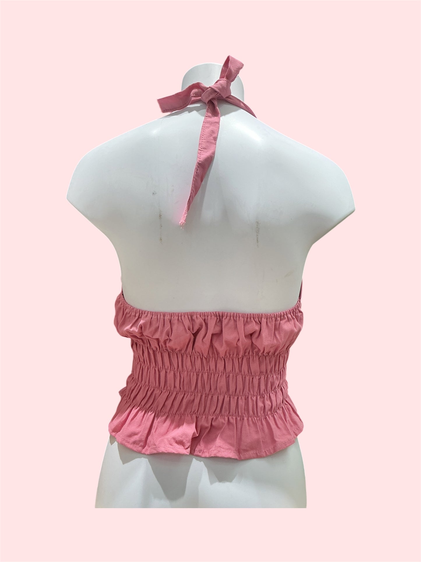 Pink Mexican Embroidered Summer Top