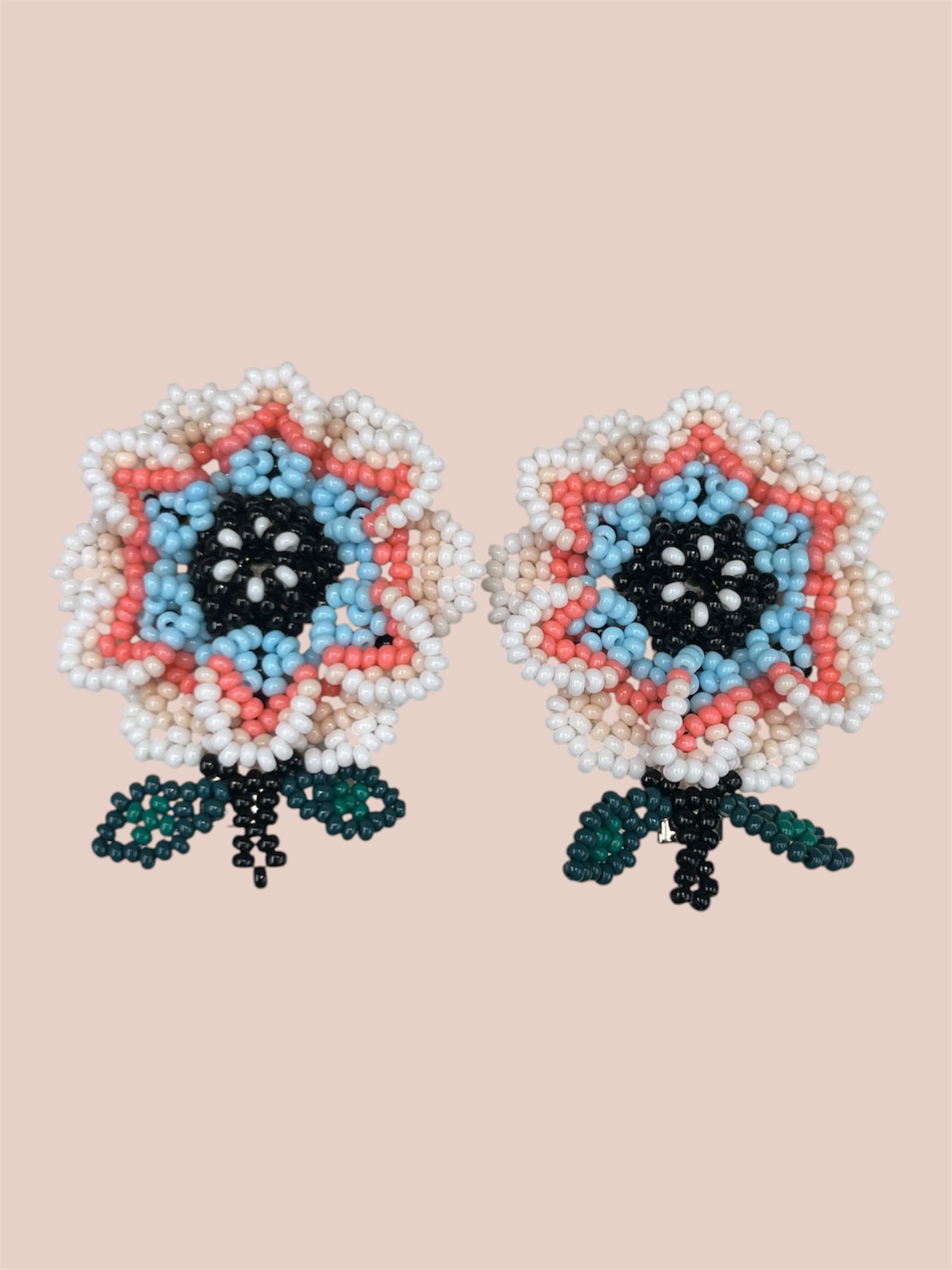 Floral hair clips